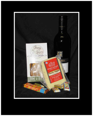 Mini Wine and Cheese Gift Basket